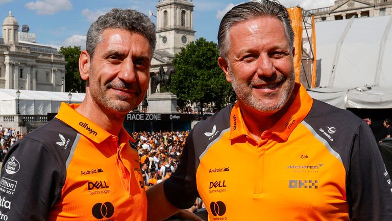 Andrea Stella i Zak Braun iz McLarena