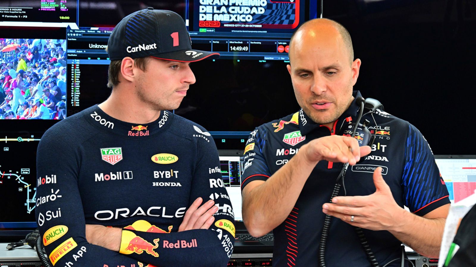Max Verstappen and Gianpiero Lamibiase