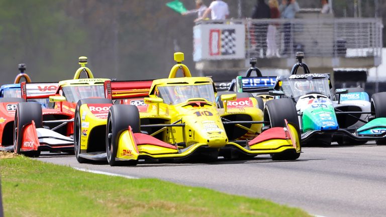 Ganassi Racing vozač Aleks Palou vodi polje za početak Childrens of Alabama Indi Grand Prik NTT Indicar Series trke