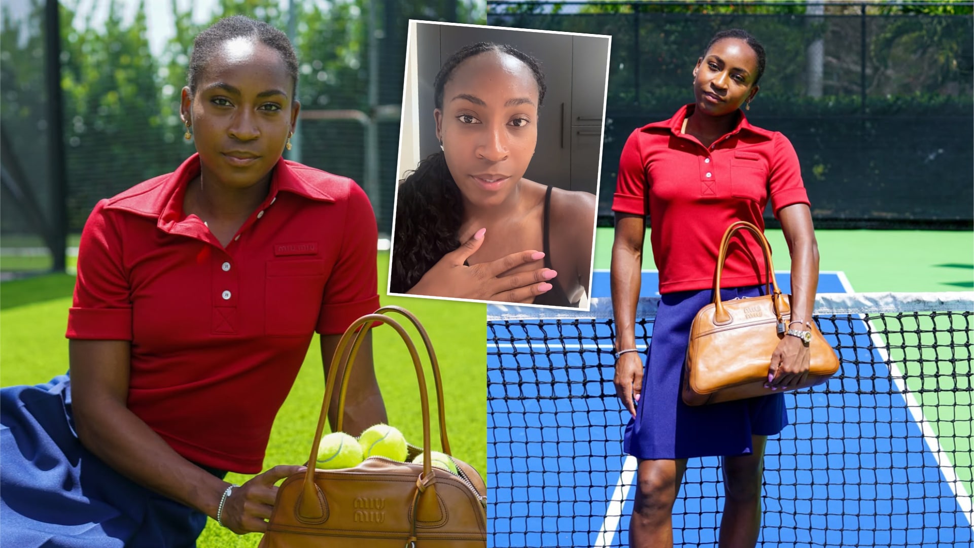 Coco Gauff odgovara na kritike svoje prirodne kose u novoj kampanji Miu Miu