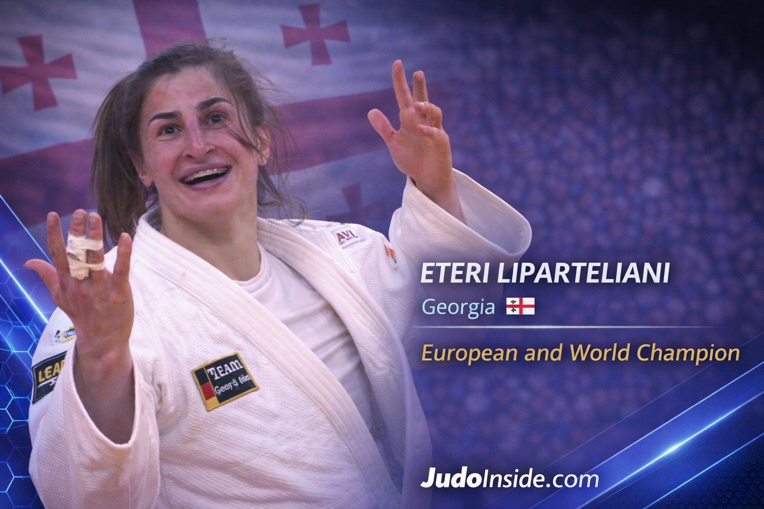Evropski i svetski šampion Eteri Liparteliani Strikes Late za zlato