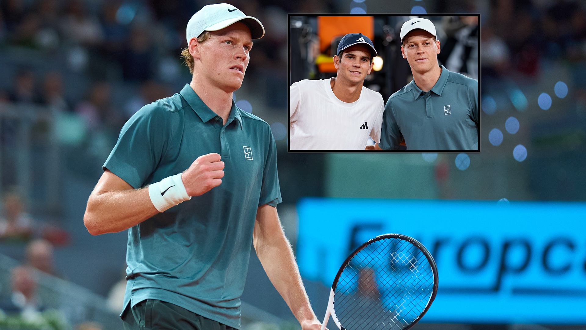 Jannik Sinner škole španski tinejdžer Rafael Jodar u prvom Madrid Open face-off