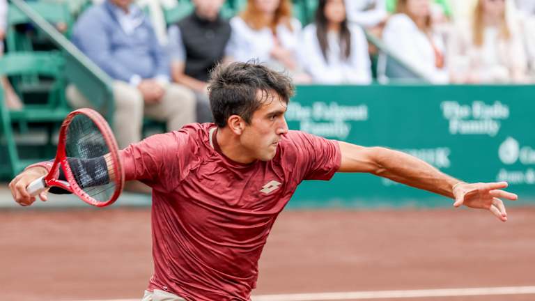 Burruchaga je pobedio petog nosioca Brandona Nakashimu i trećeg nosioca Learner Tien pre nego što je skoro izbacio trećeg Amerikanca u Hjustonu.