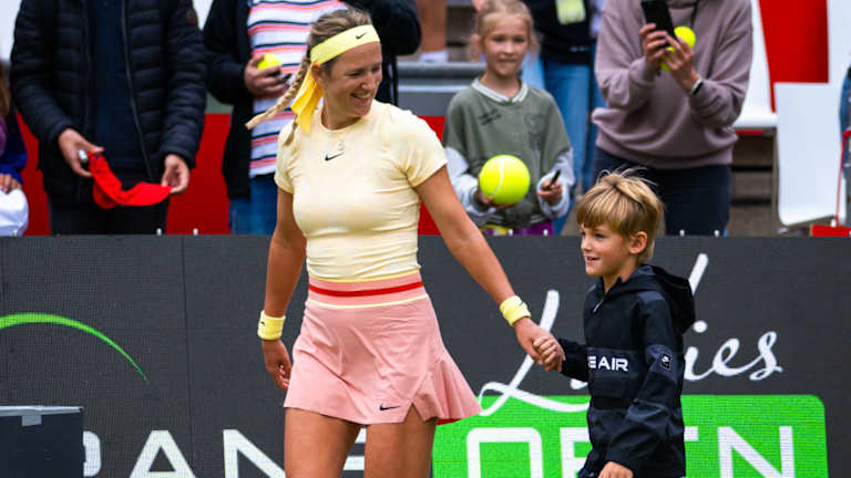 Viktorija Azarenka i sin Leo na VTA događaju u Berlinu.