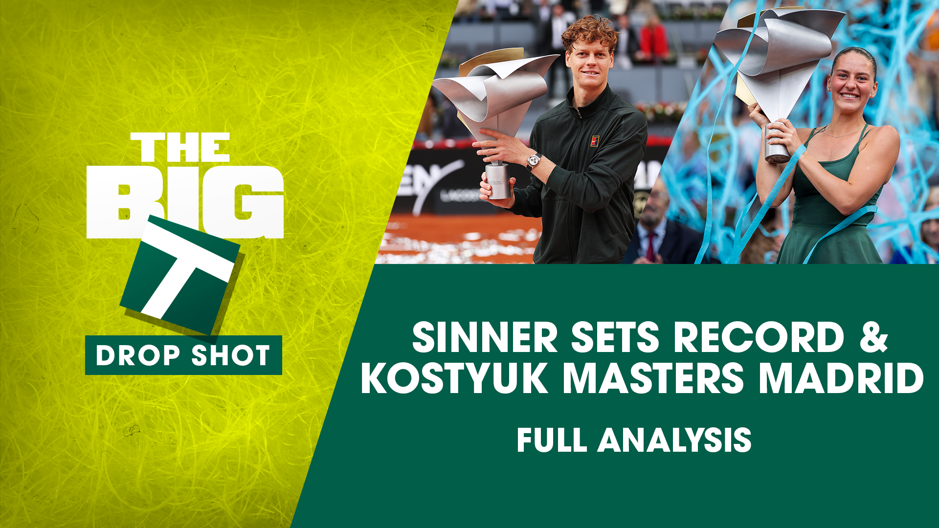 DROP SHOT: Jannik Siner juriša na petu uzastopnu titulu Masters u Madridu