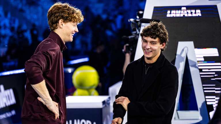 Sinner i Antonelli na 2025 Nitto ATP Finals u Torinu.