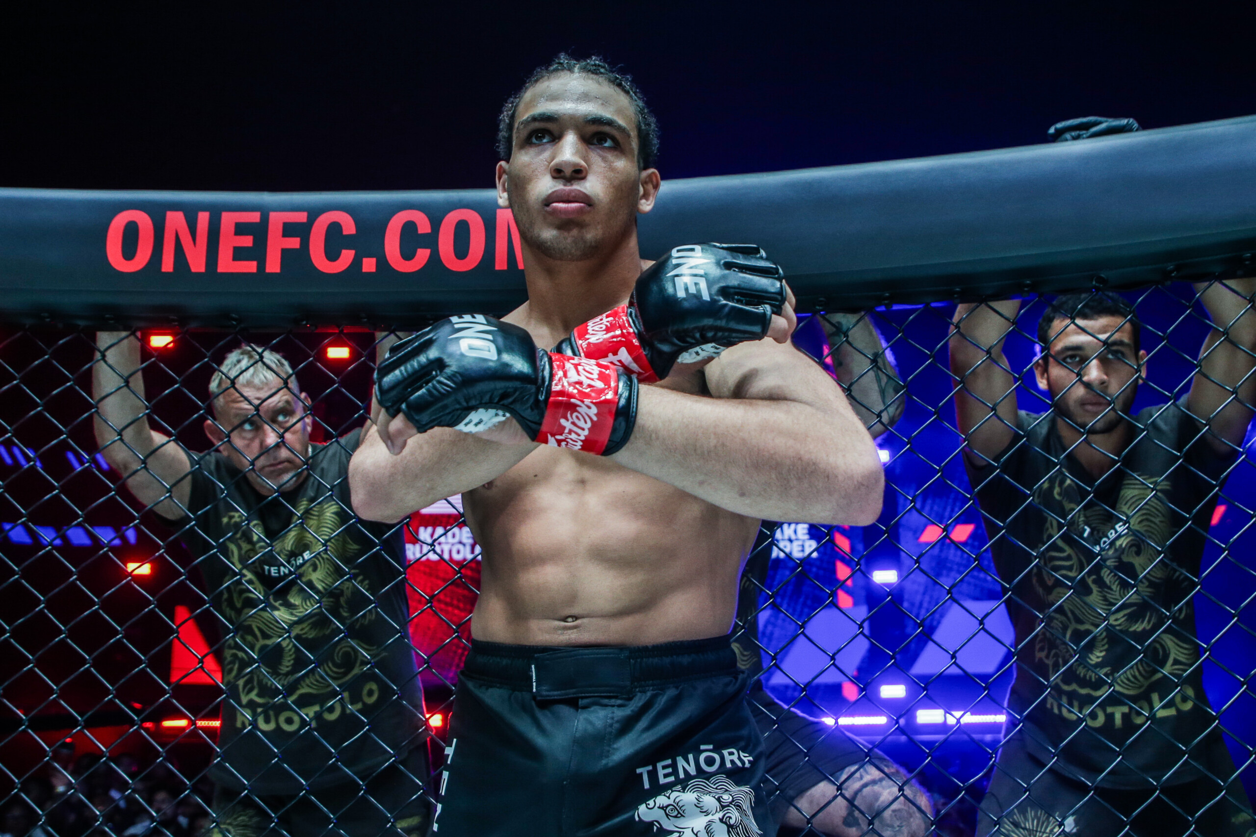 Kade Ruotolo getting prepared for war at ONE 167.