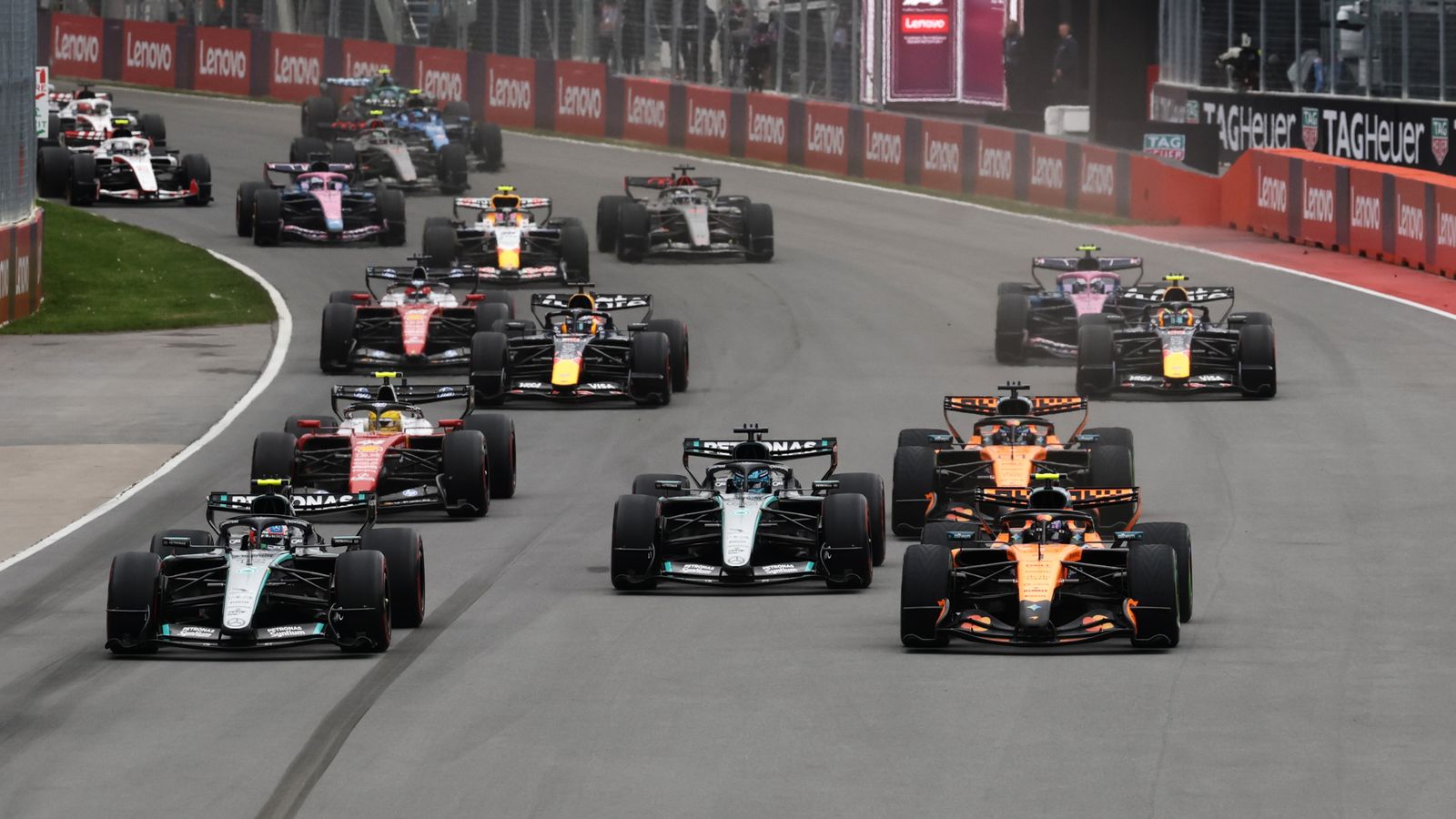 Start of the Canadian GP
