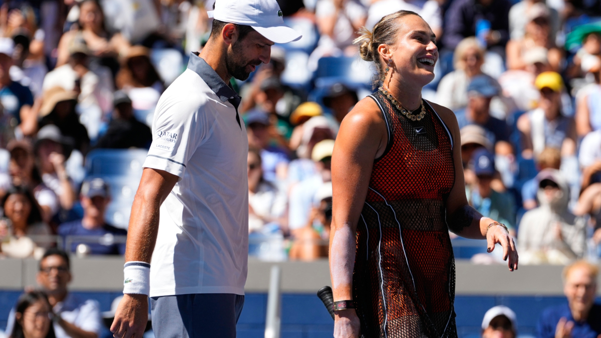 Djokovic y Sabalenka duran 49 minutos en el mixto del US Open