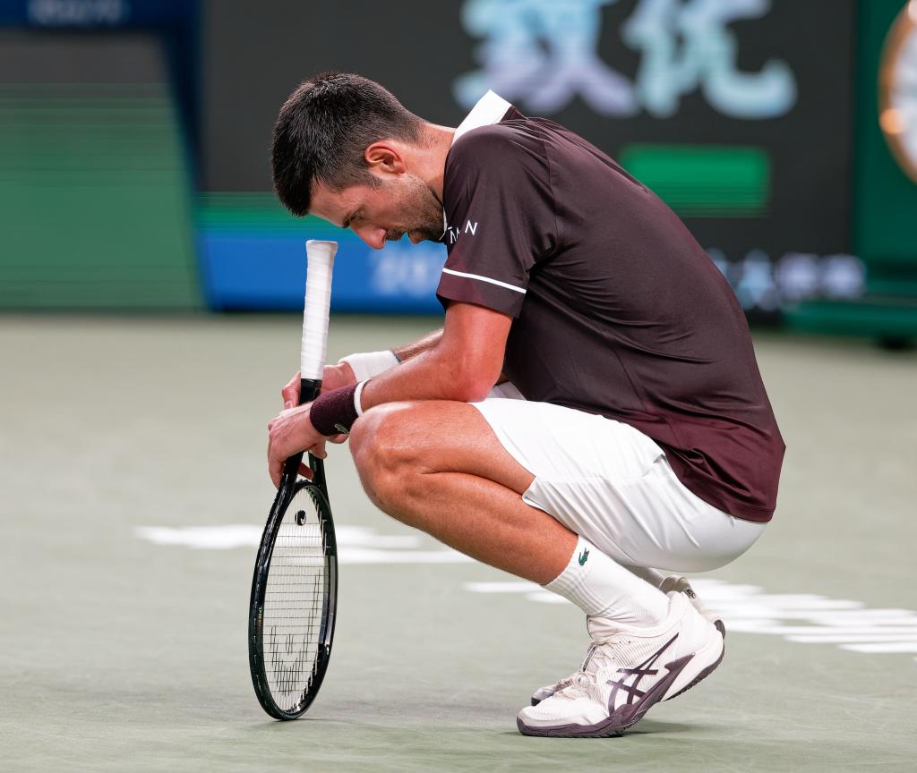 Djokovic, durante su partido ante Hurkacz.