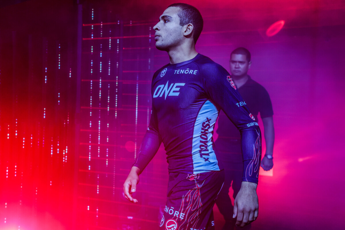 Tye Ruotolo enters the ring against Dante Leon at ONE Fight Night 31